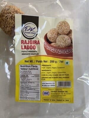 PK RAJGIRA LADOO 200G - Snacks
