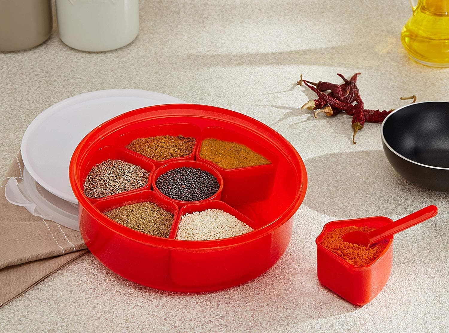 Plastic Masala Dibba 1pcs - Household