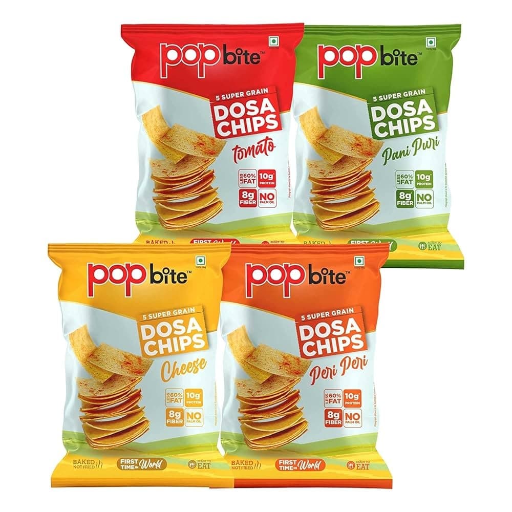 POP BITES Dosa Chips Cheese 75g - Snacks