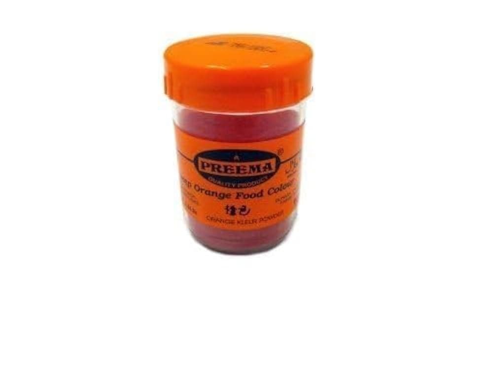 Preema Deep Orange Food Colour 25g - Cooking Oils, Ghee & Essentials