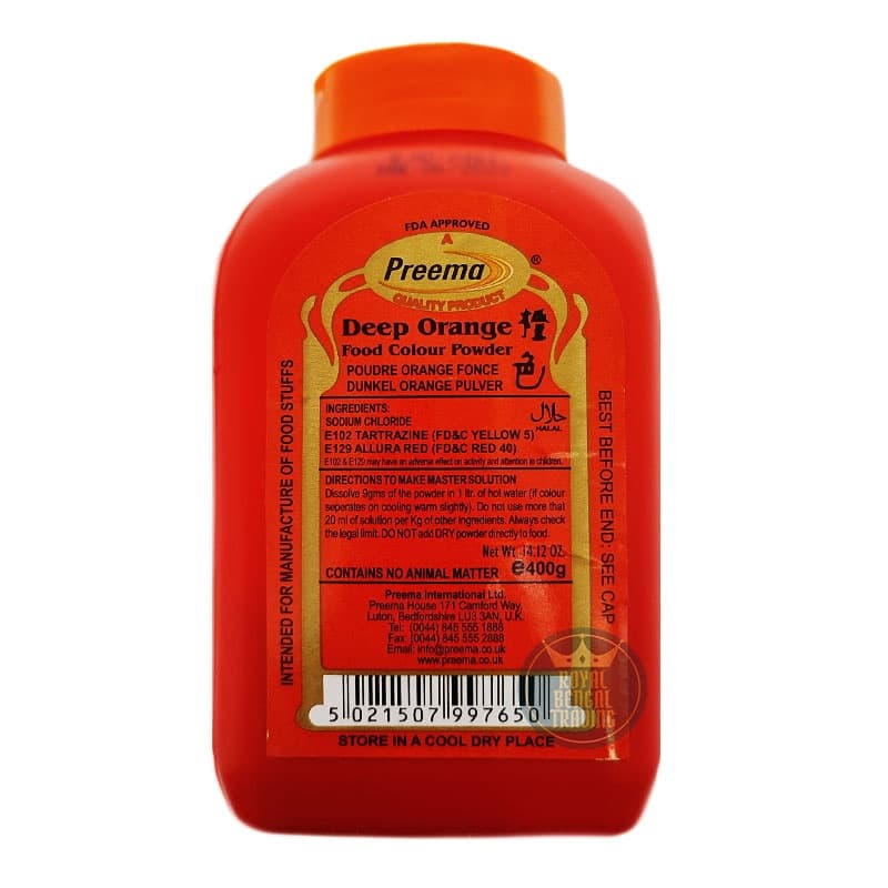 PREEMA DEEP ORANGE 400G - Cooking Essentials