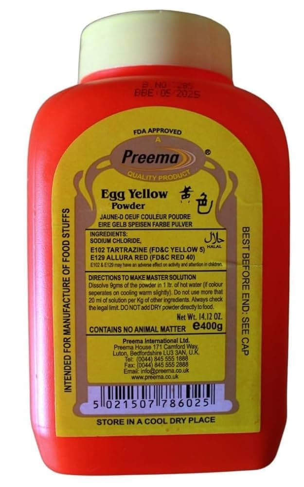 PREEMA EGG YELLOW 400G - Cooking Essentials