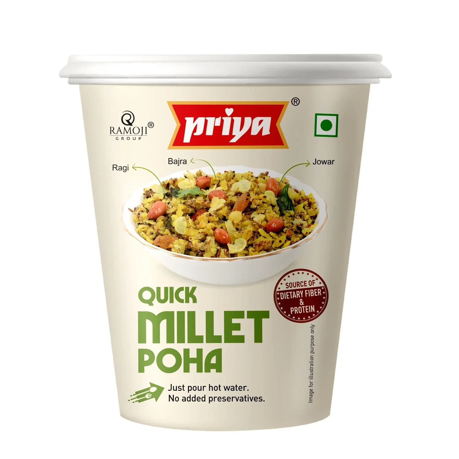 PRIYA MILLET POHA 80G - Ready-to-Cook