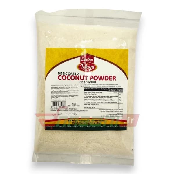TELUGU FINE COCONUT POWDER 200 G - Condiments