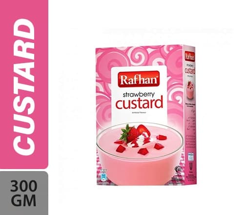 Rafhan Strawberry Custard Powder 275g - Snacks