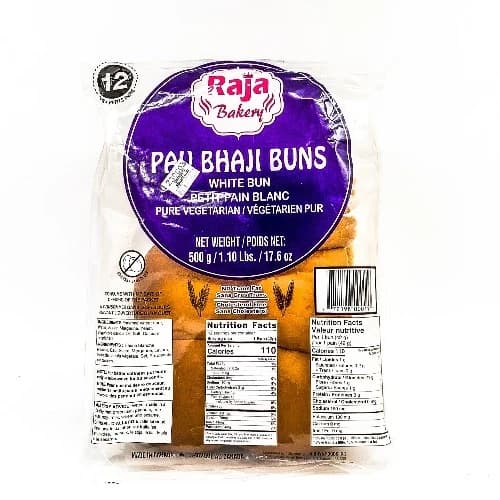 RAJA PAV BHAJI BUNS 500GM - Bakery & Bread