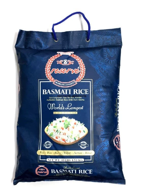 RESERVE BASMATI RICE 10LB - Flour & Grains