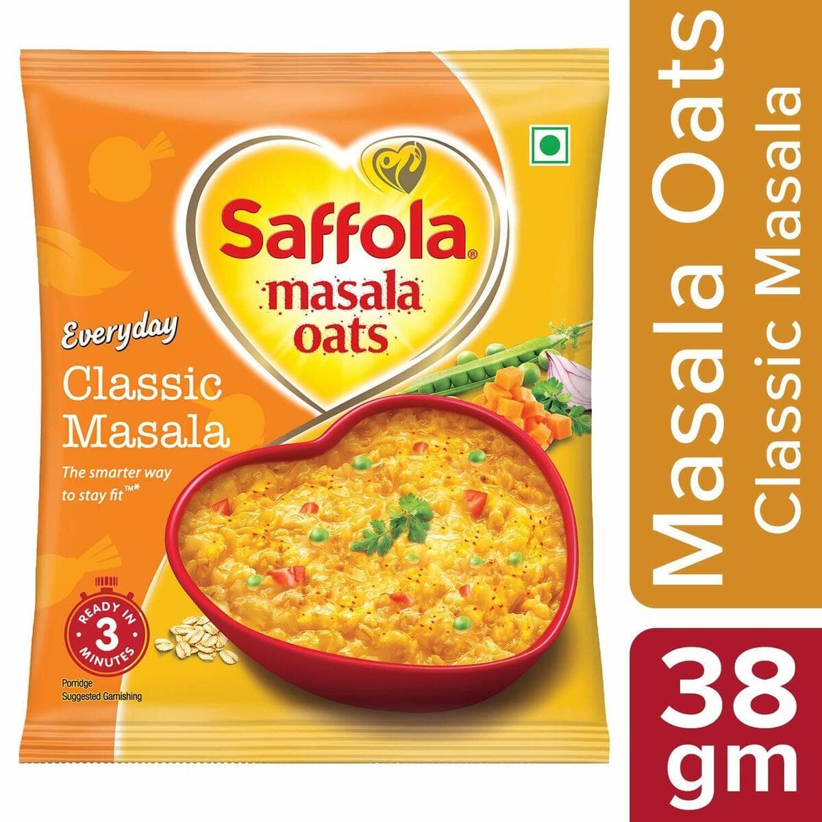 SAF CLASSIC MASALA OATS 38GM - Flour & Grains