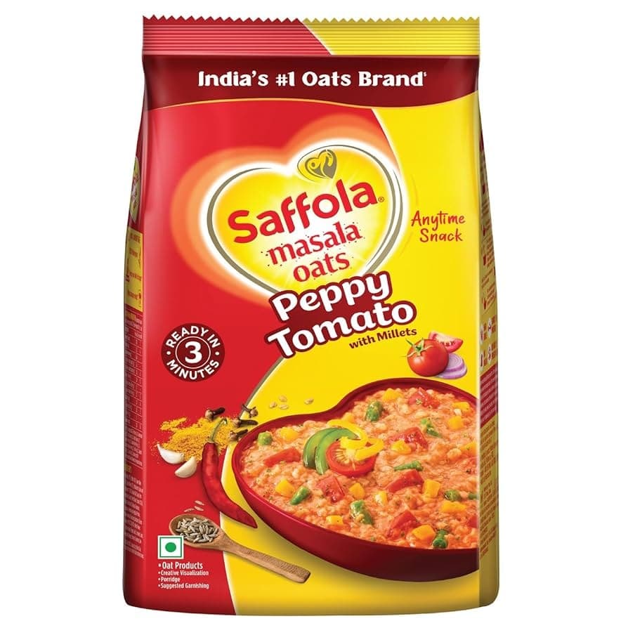 SAFFOLA OAT PEPPY TOMATO 500GM - Flour & Grains