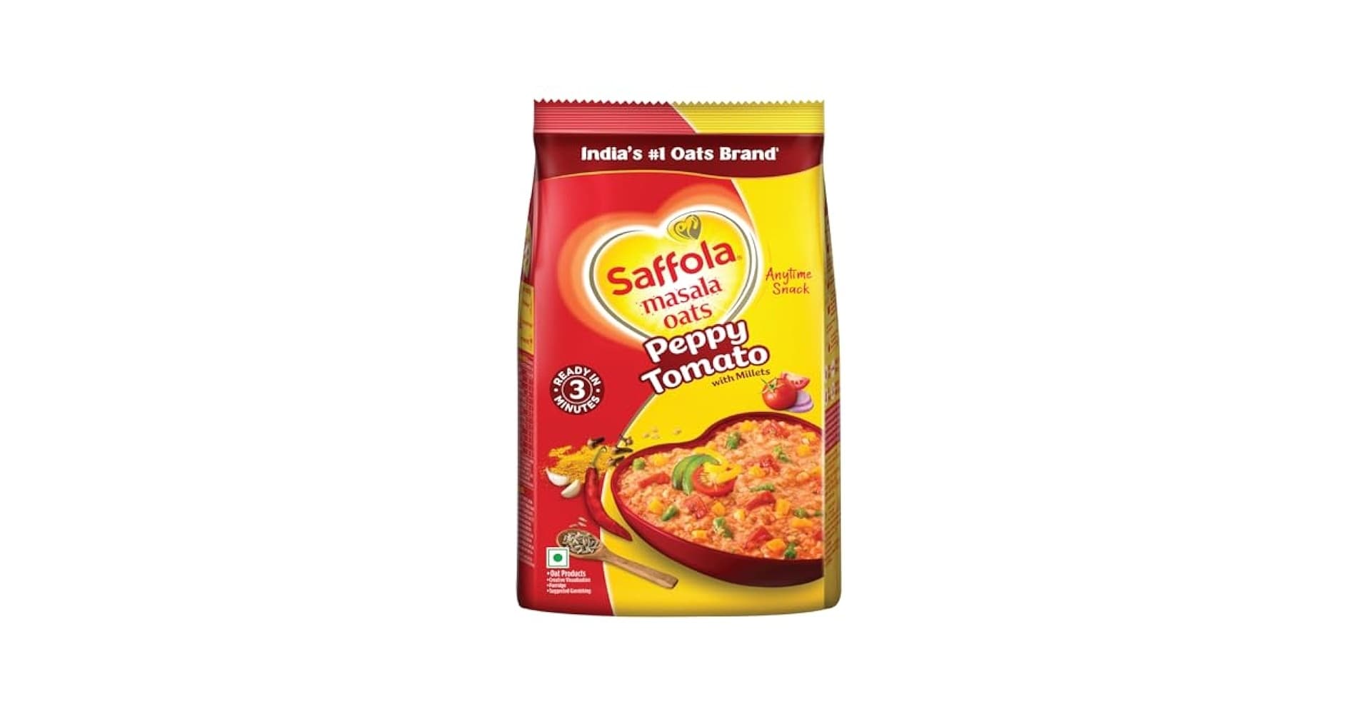 SAF PEPPY TOMATO OATS 500GM - Flour & Grains