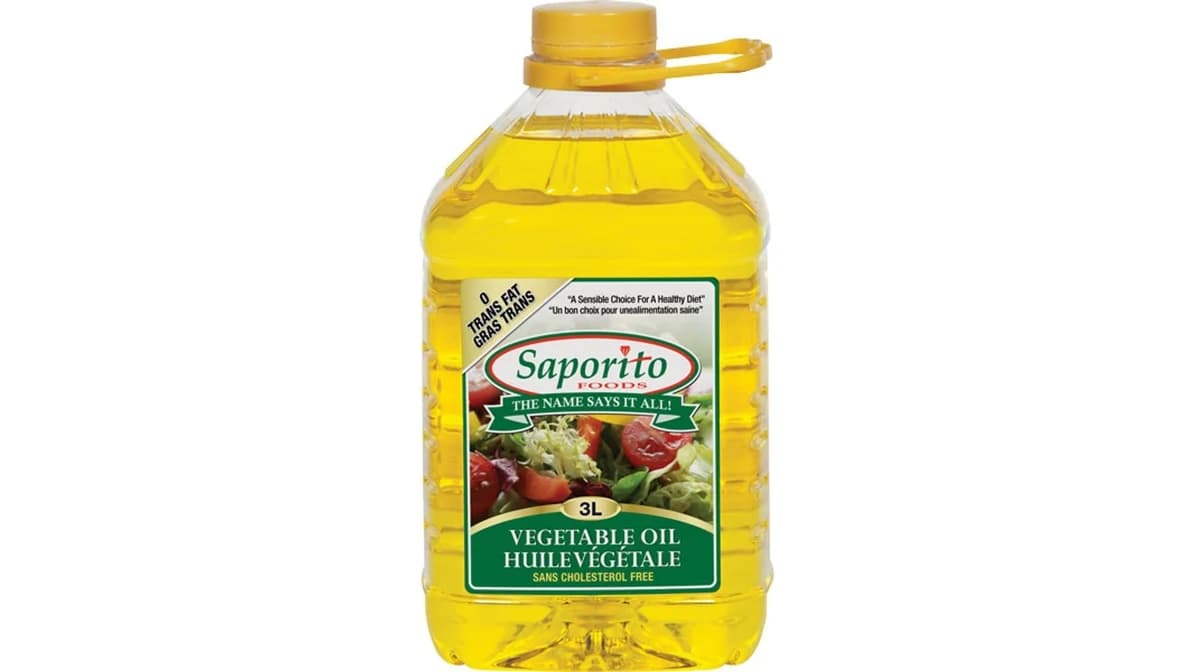 SAPORITO VEGETBLE OIL 3 LTR - Cooking Essentials