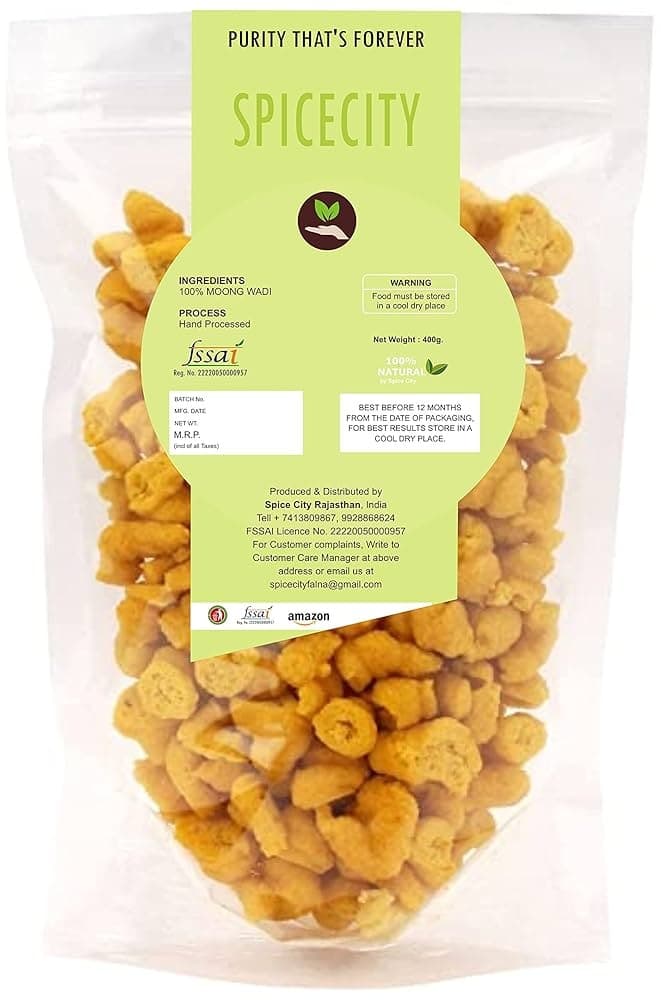 SARDAR MOONG WADI 400GM - Pulses