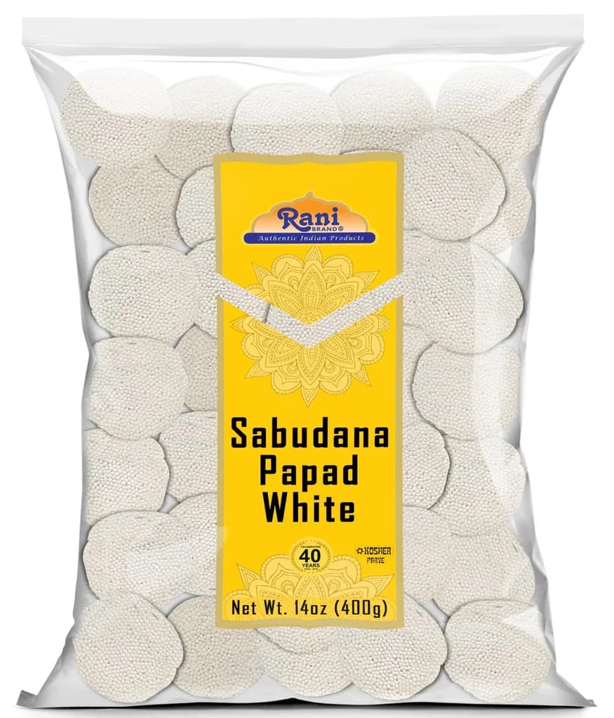 SARDR SABUDANA PAPAD WHITE - Snacks