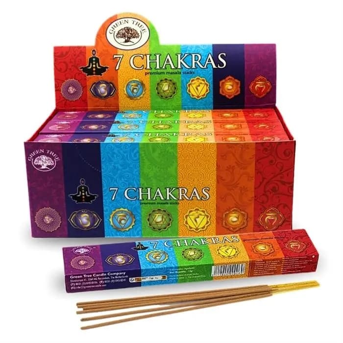 Satya 7 Chakras Incense Sticks Pack of 6 - Religious