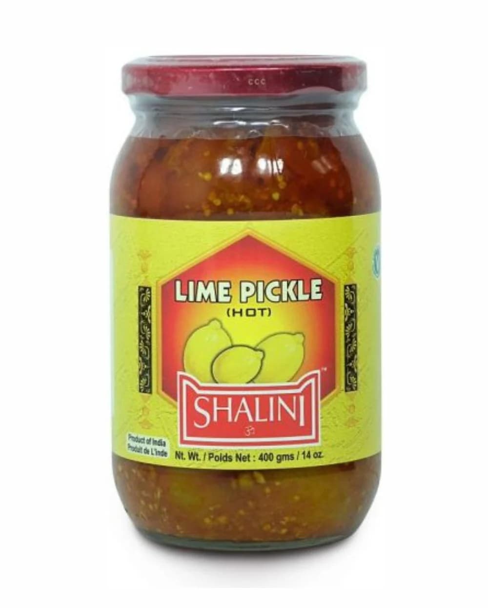 SHALINI LIME HOT PICKLE 400G - Condiments
