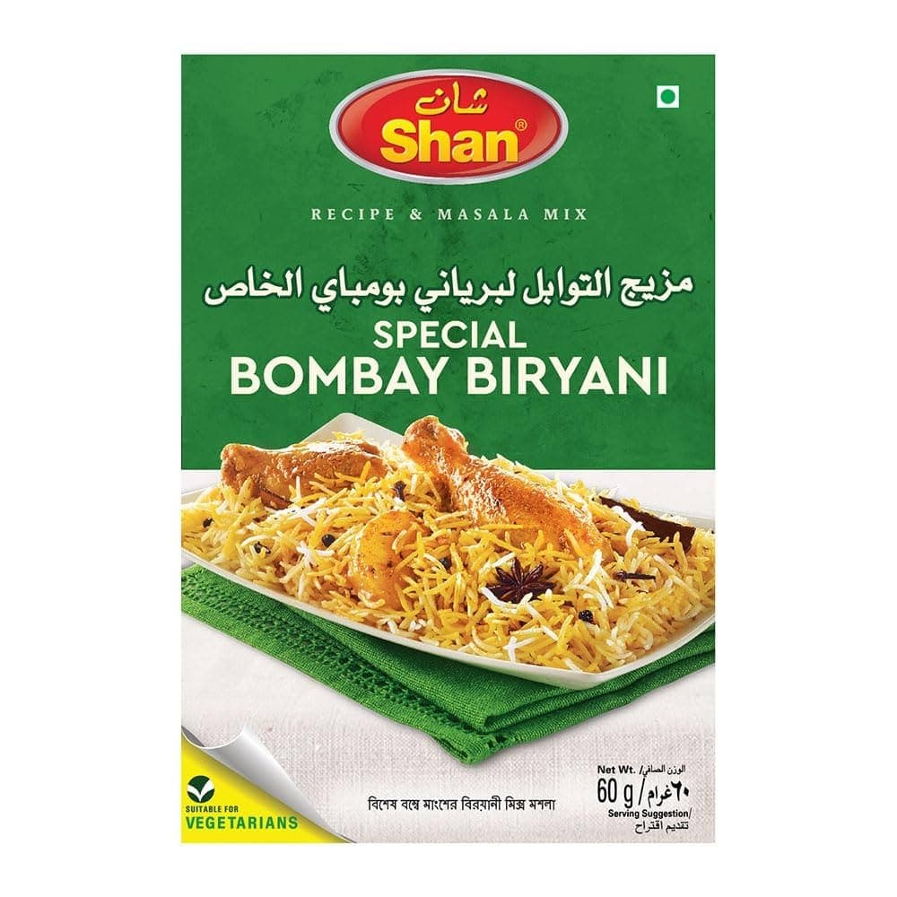 SHAN BOMBAY BIRYANI MASALA 60GM - Spices and Herbs