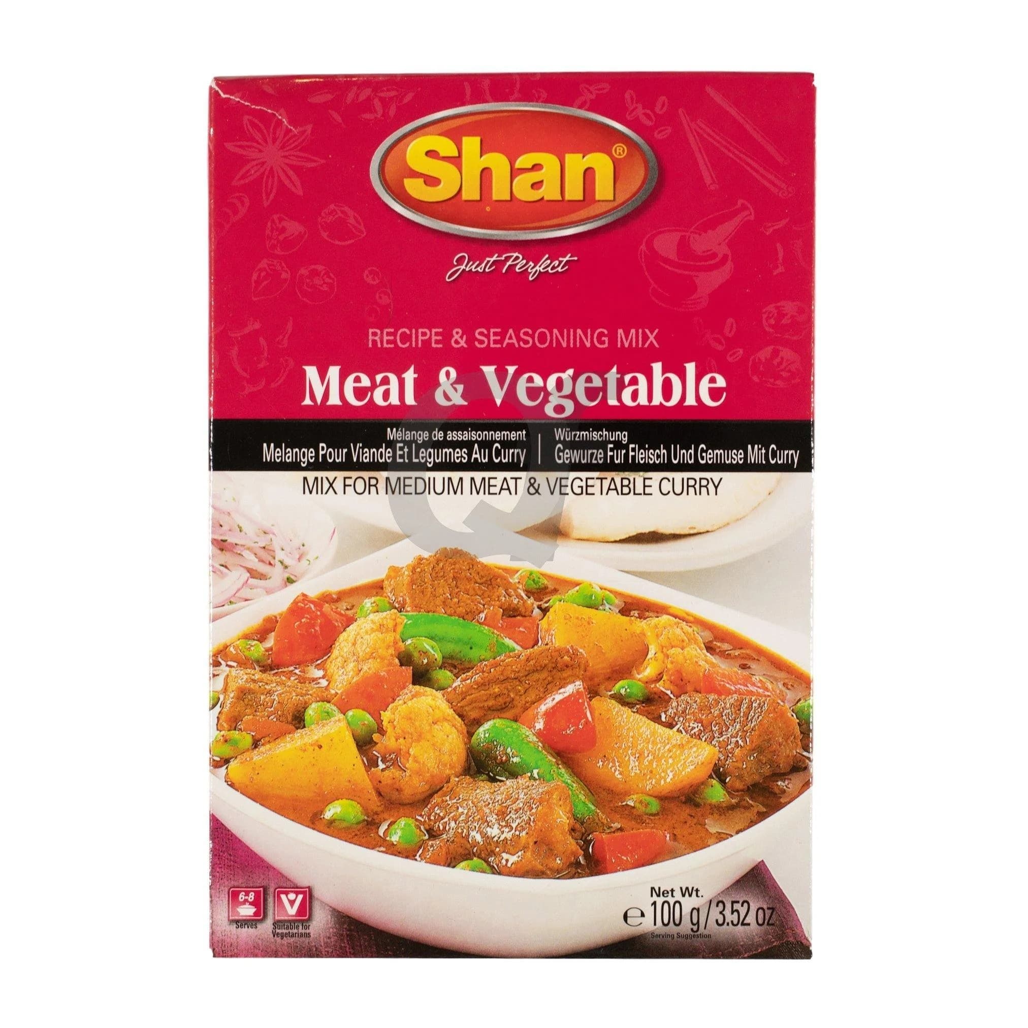 SHAN MEAT&VEG MASALA 100GM - Spices and Herbs
