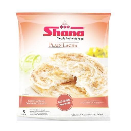 Shana Lacha Plain Paratha 400g - Frozen