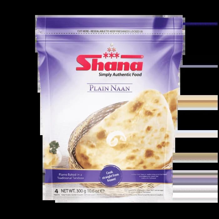 Shana Plain Naan 300g - Frozen