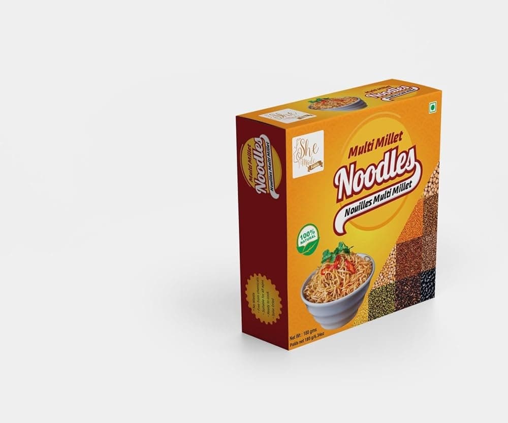 SHE MADE RAGI NOODLES 180GM - Flour & Grains