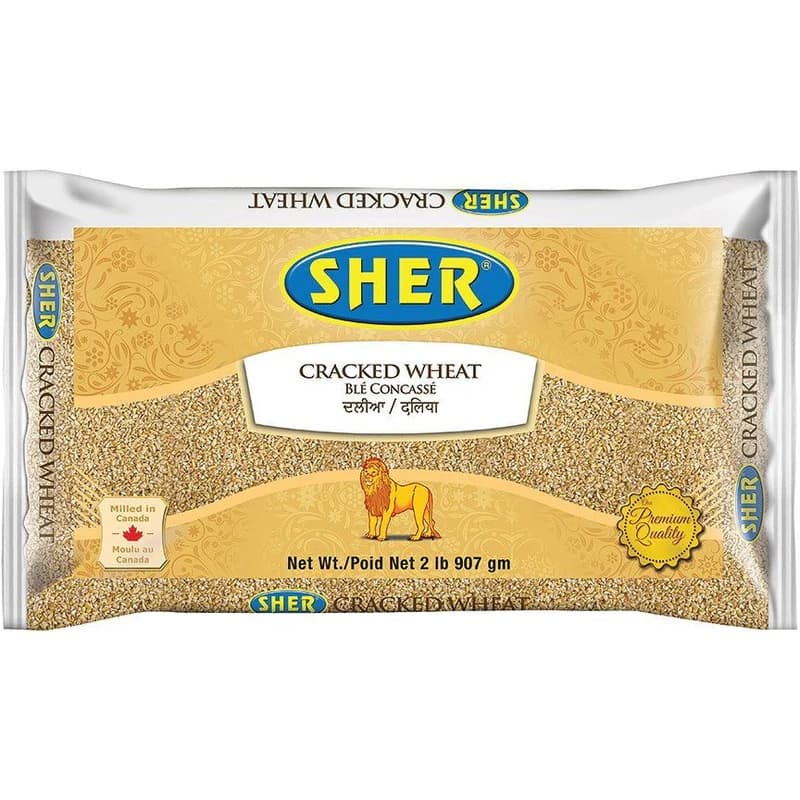SHER CRACKED WHEAT 2LB - Flour & Grains