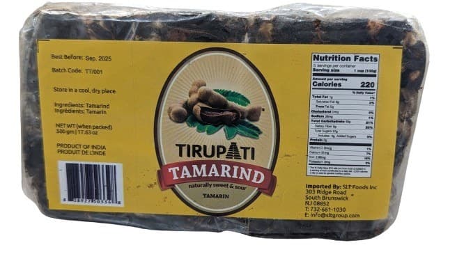 SRI TIRUPATI TAMARIND 500G - Condiments