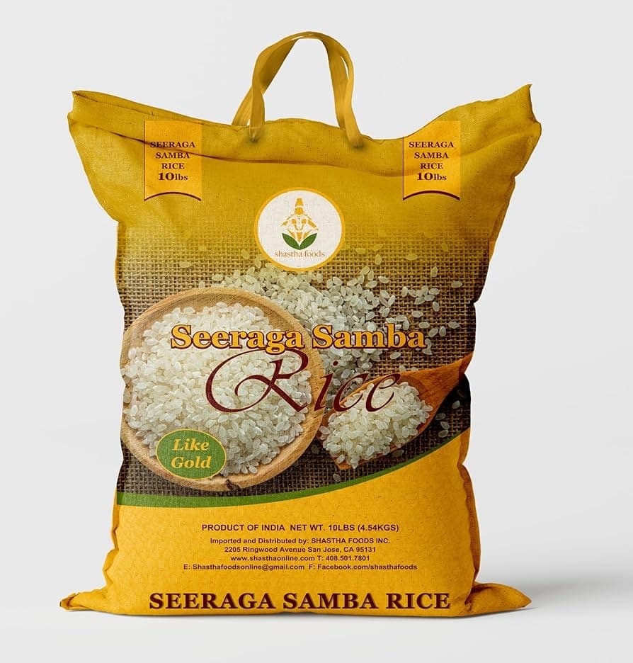SRI TIRUPATI SEERANGA SAMBA RICE 10LB - Flour & Grains