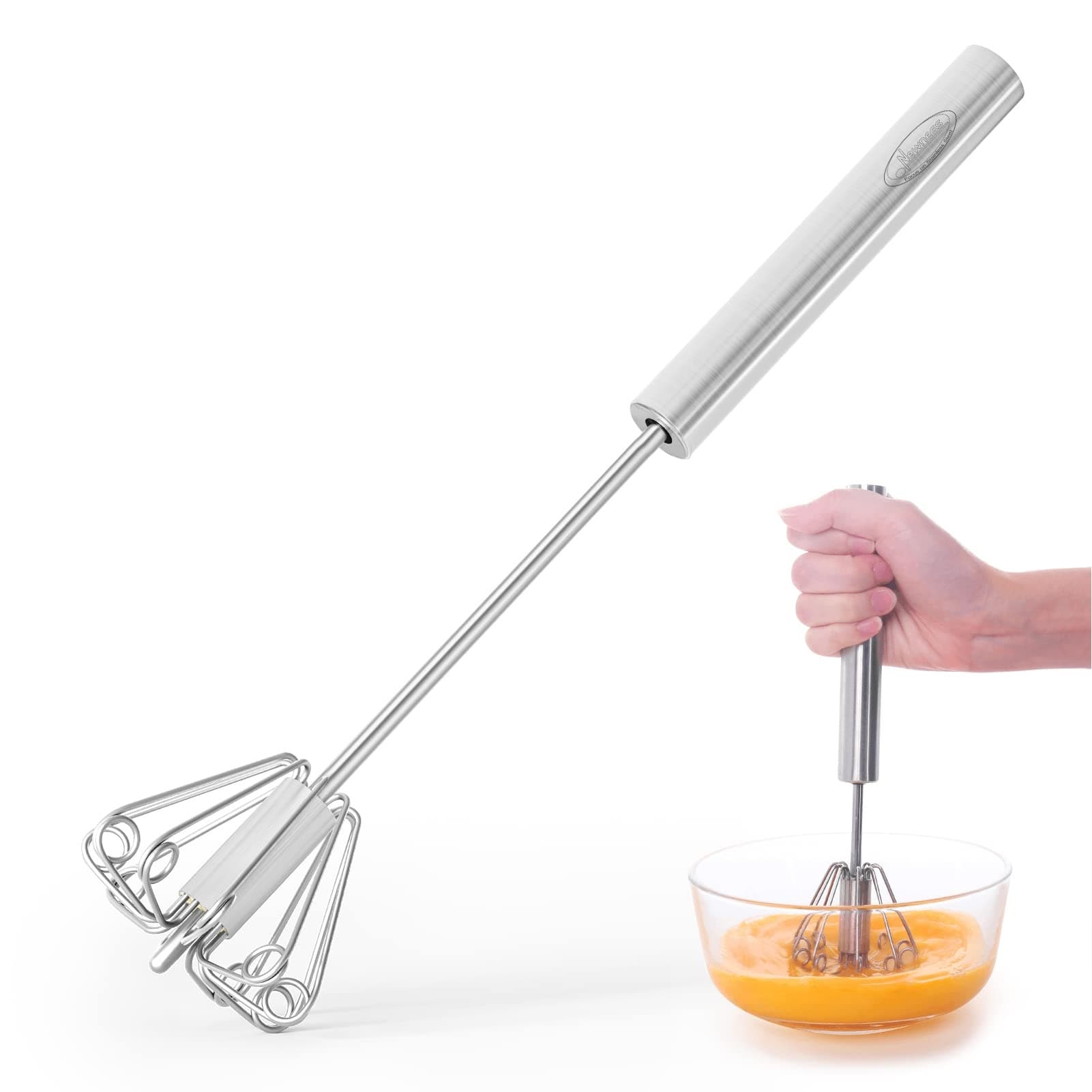 Namaste Steel Egg Beater Heavy Duty - Household