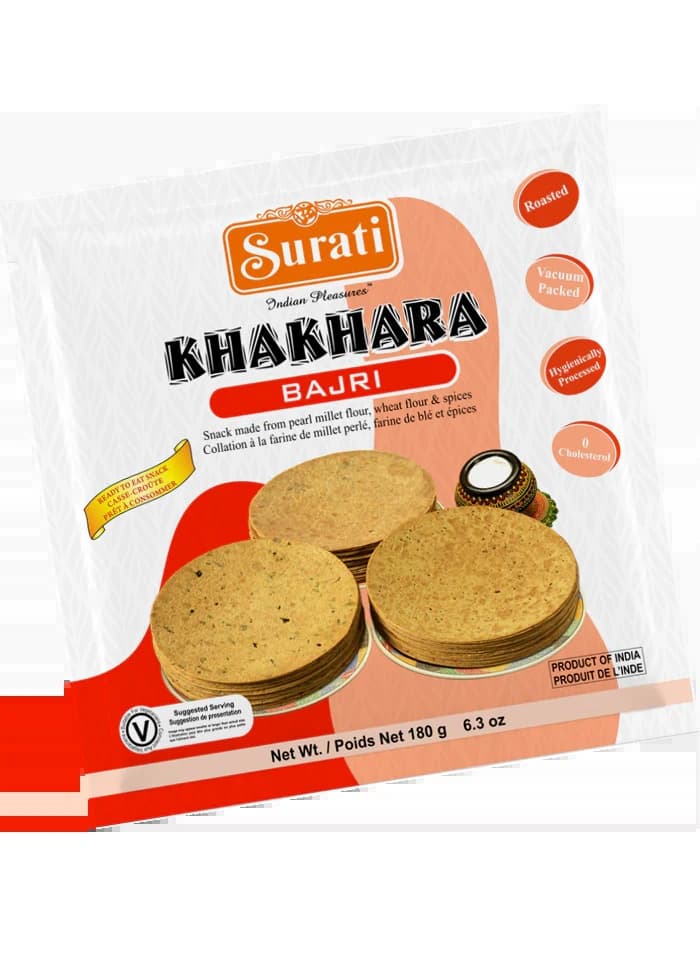 Surati Bajri Jain Khakhra 180g - Snacks