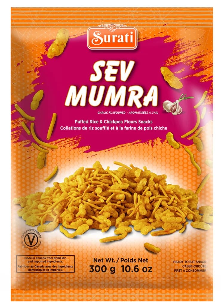 Surati Sev Mumra Garlic 300g - Snacks