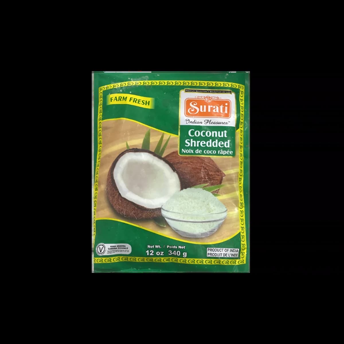 SURATI SHREDED COCONUT 340GM - Condiments