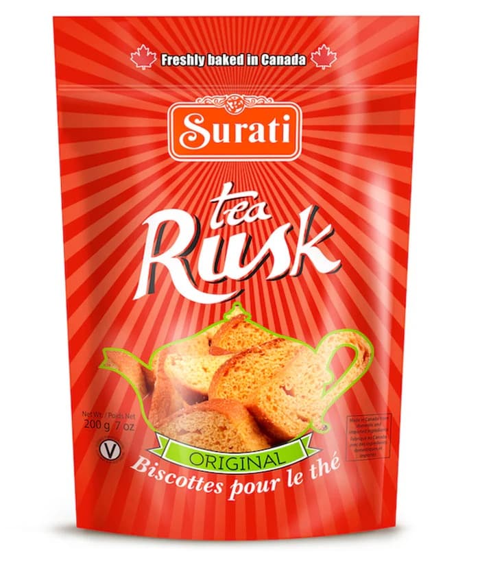 Surati Tea Rusk 200g - Snacks