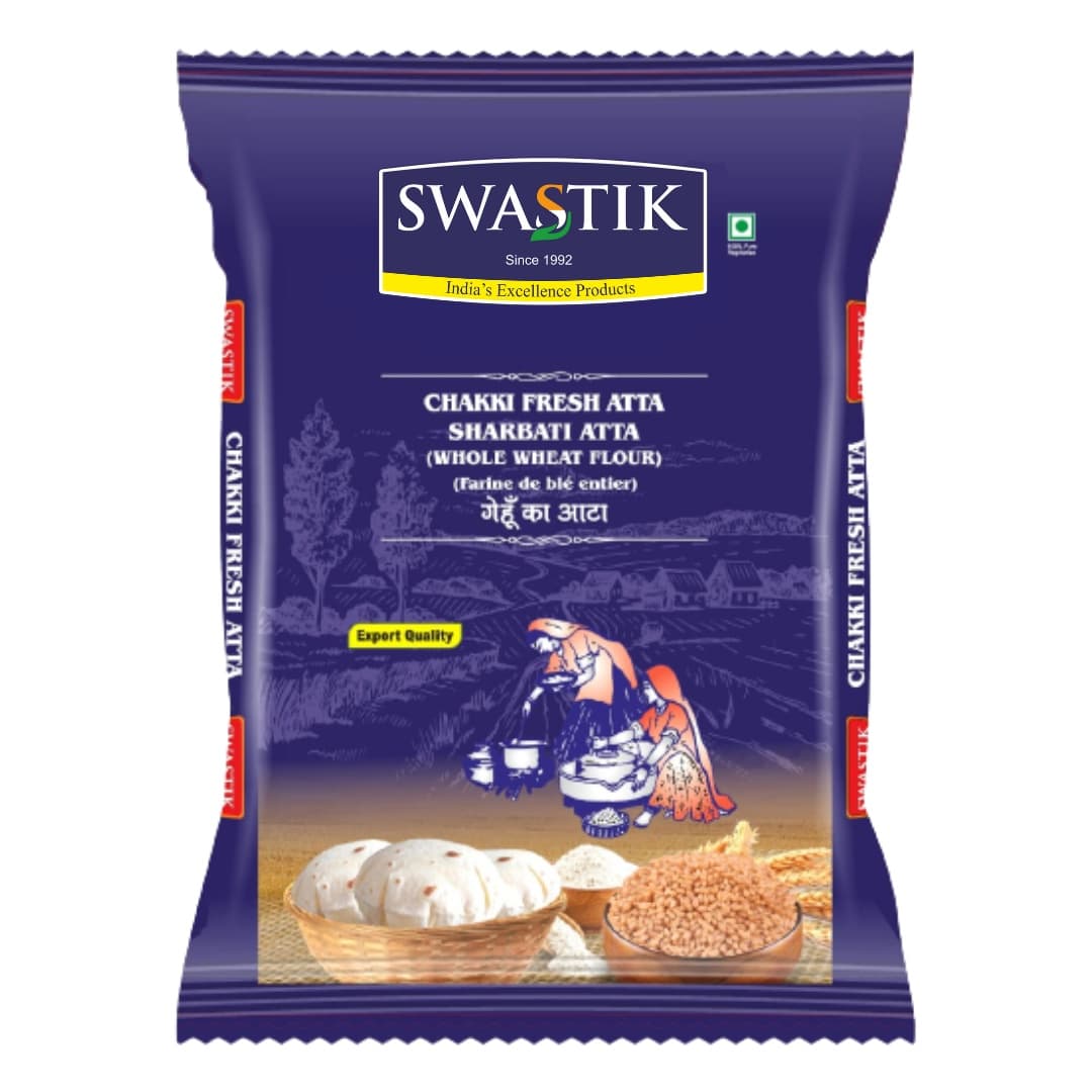 SWASTIK CHAKKI ATTA 20LB - Flour & Grains
