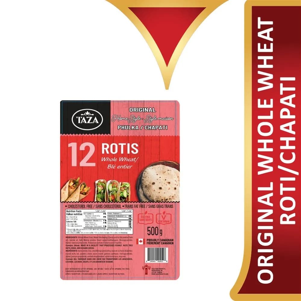 TAZA HOMESTYLE W.W. 12 ROTIS - Bakery & Bread