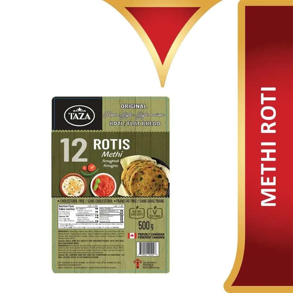 TAZA METHI ROTIS 12 PCS - Bakery & Bread
