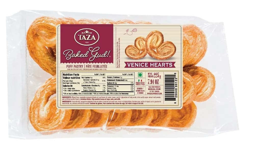 Taza Venice Hearts 225g - Snacks