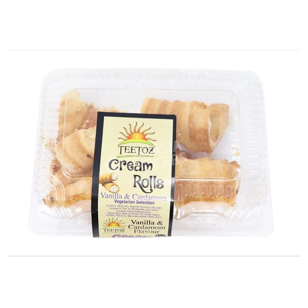 Teetoz Vanilla Rolls 180g - Snacks