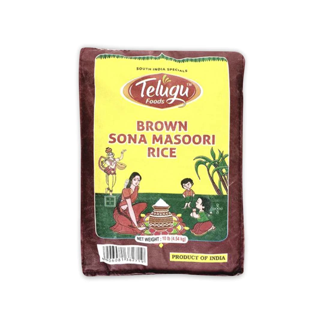 TEL BROWN SONA MASOORI 10LB - Flour & Grains