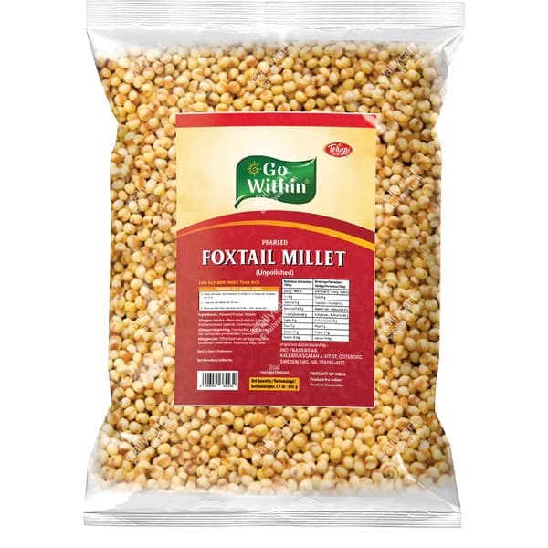 TELUGU FOXTAIL MILLET 2LB - Flour & Grains