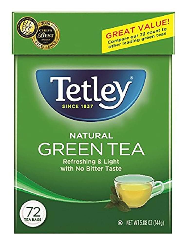 Tetley Green Tea 72 Bags - Beverages