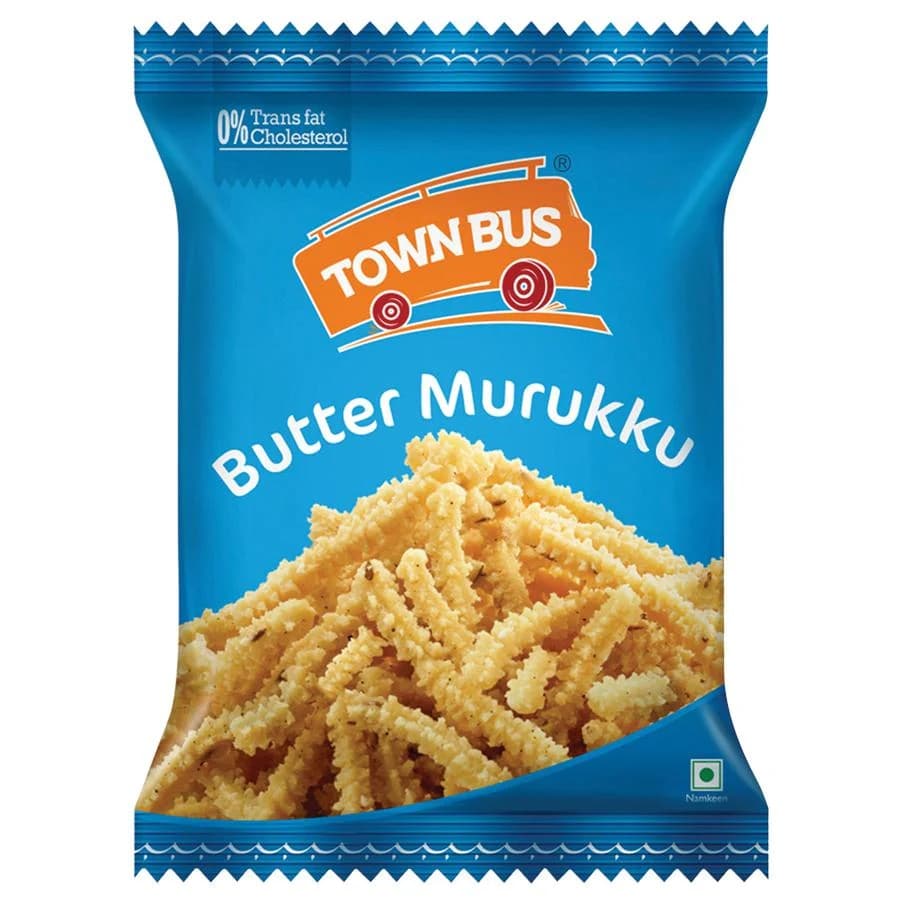 Town Bus Butter Murukku 170g - Snacks
