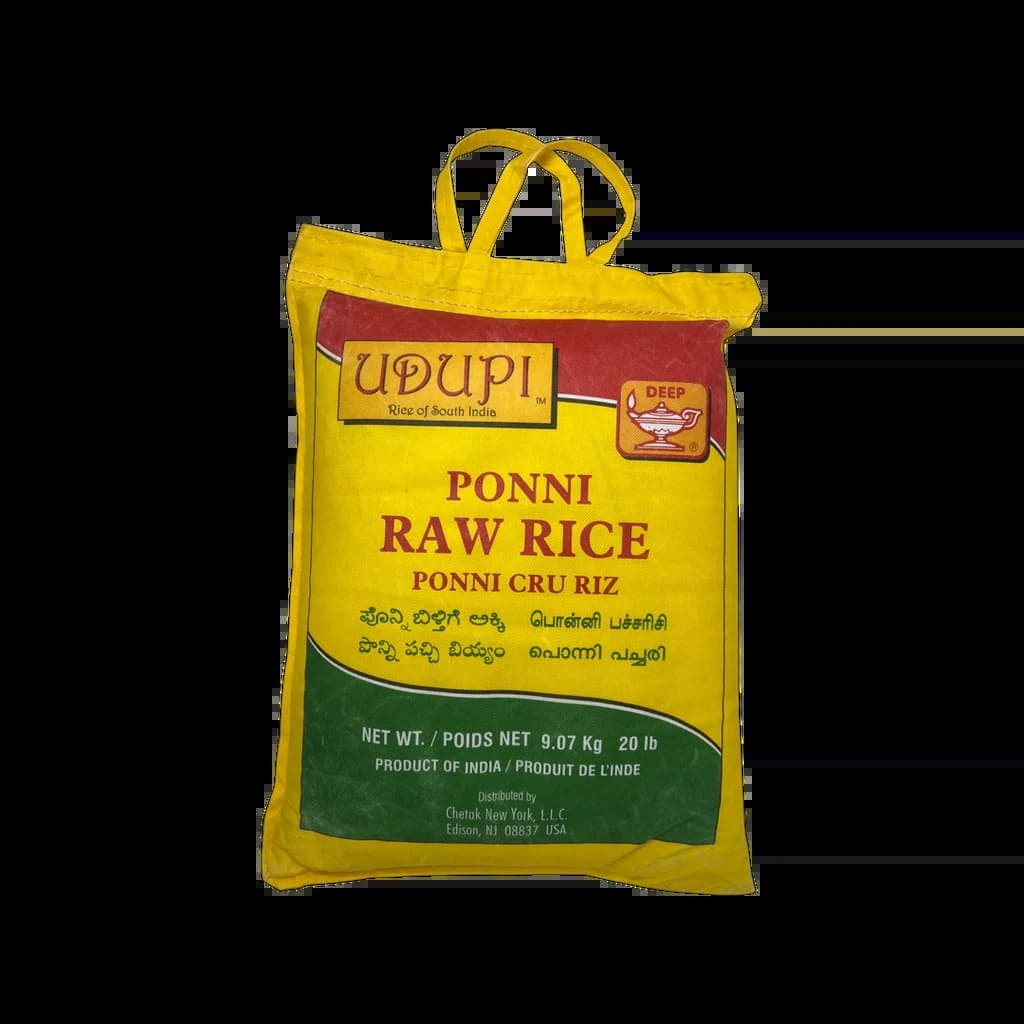 UDUPI PONNI RAW RICE 20LB - Flour & Grains