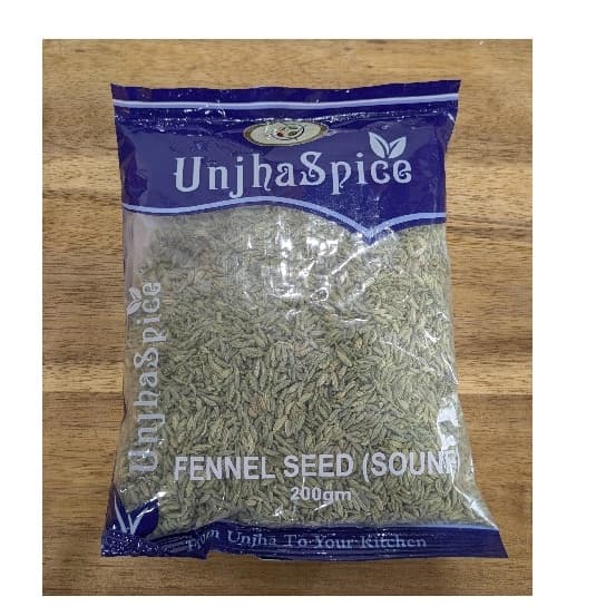 UNJHA SPICES FENNEL SEEDS REG 200G - Spices and Herbs