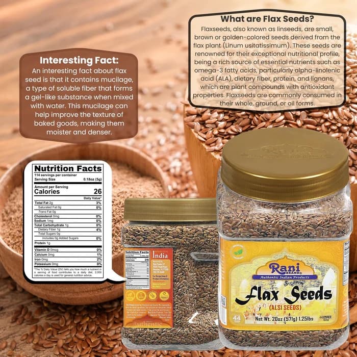 US ROASTED FLAXSEEDS 200GM - Spices and Herbs