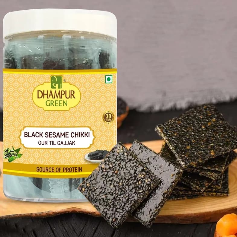 Unjha Black Sesame Chikki 500g - Snacks