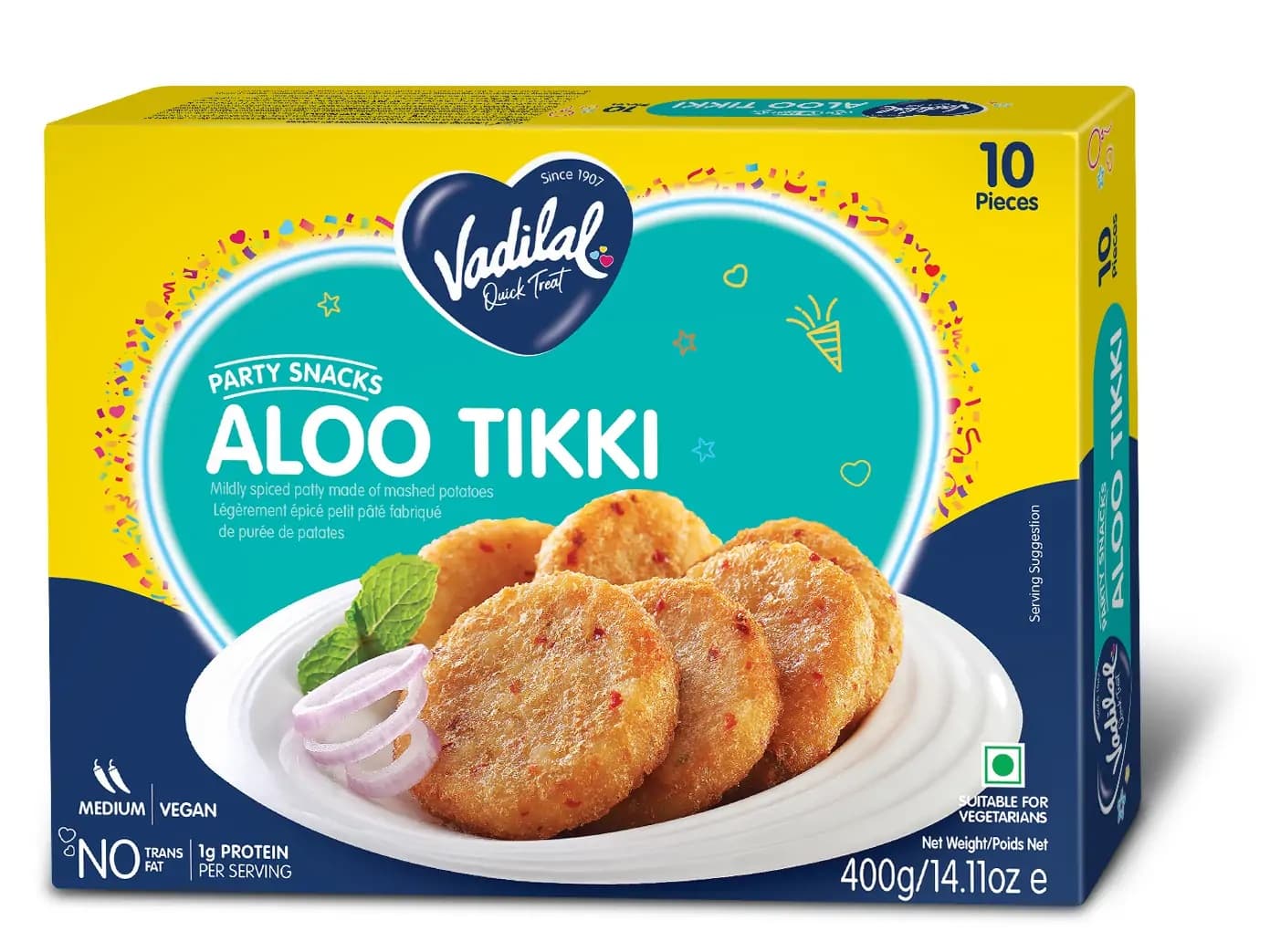Vadilal Aloo Tikki 400g - Frozen