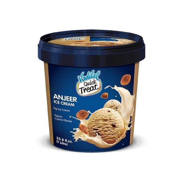 Vadilal Anjeer Ice Cream 1L - Snacks