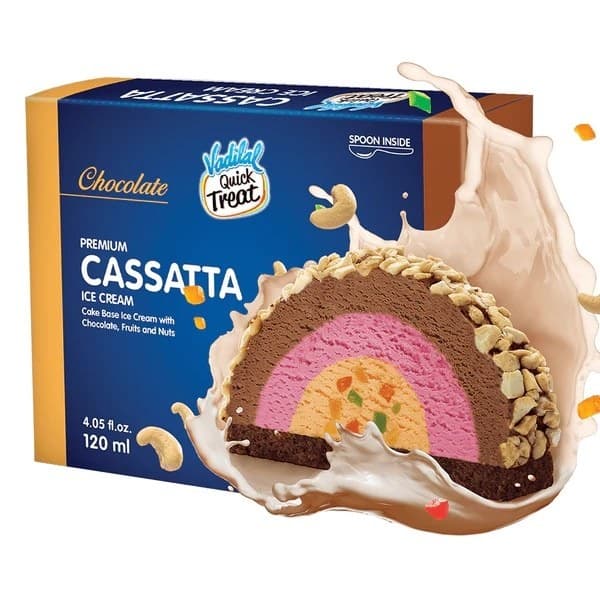 Vadilal Cassatta Ice Cream 120ml - Snacks