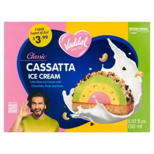Vadilal Classic Cassatta Ice Cream 120ml - Snacks