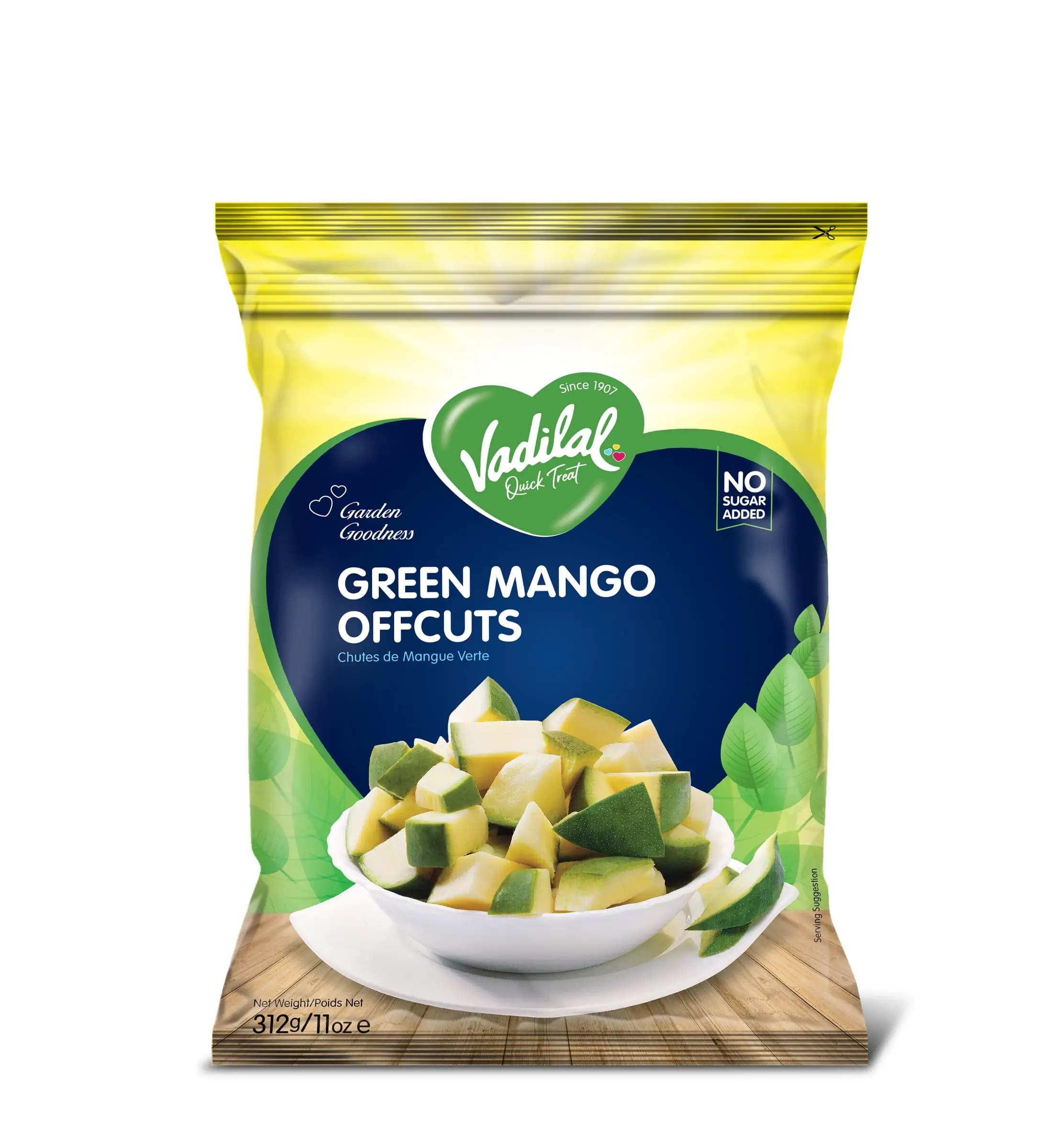 Vadilal Green Mango 312g - Frozen